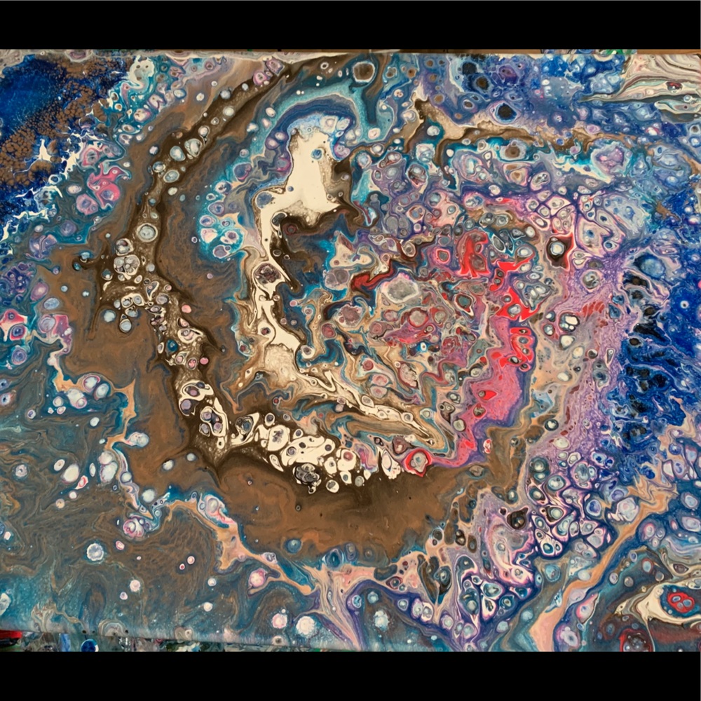 Abstract acrylic canvas